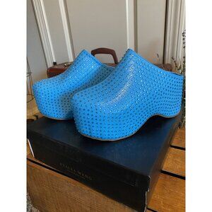 Azalea Wang Macey-Blue Platform Mule